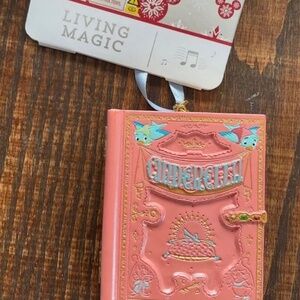 DISNEY CINDERELLA BOOK SINGING ORNAMENT  NWT